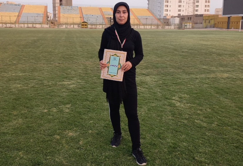 فاطمه، پرستار دونده، به میادین ملی پا گذاشت 